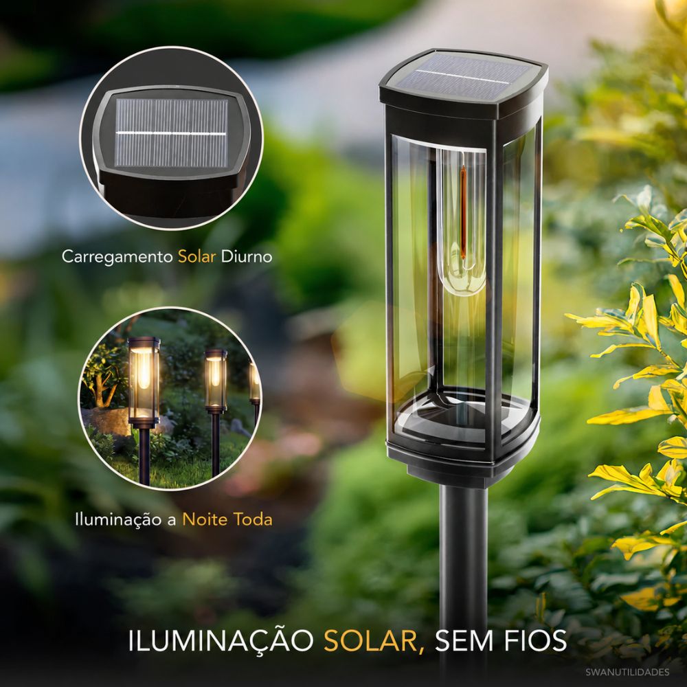 Luminária Solar Externa de Jardim - Swanlight