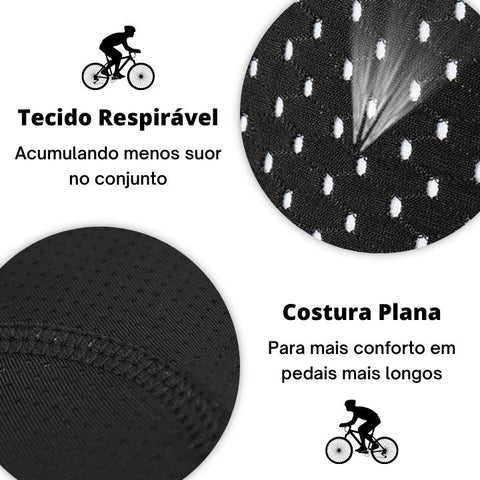 Short Ciclismo Gel Pro 5D - Cueca Íntima Unissex Energy Express