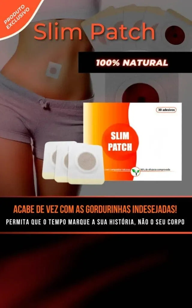 Adesivo Abdominal redução de medidas emagrecimento emagrecer redução e modelagem slimpatch adesivo emagrecedor