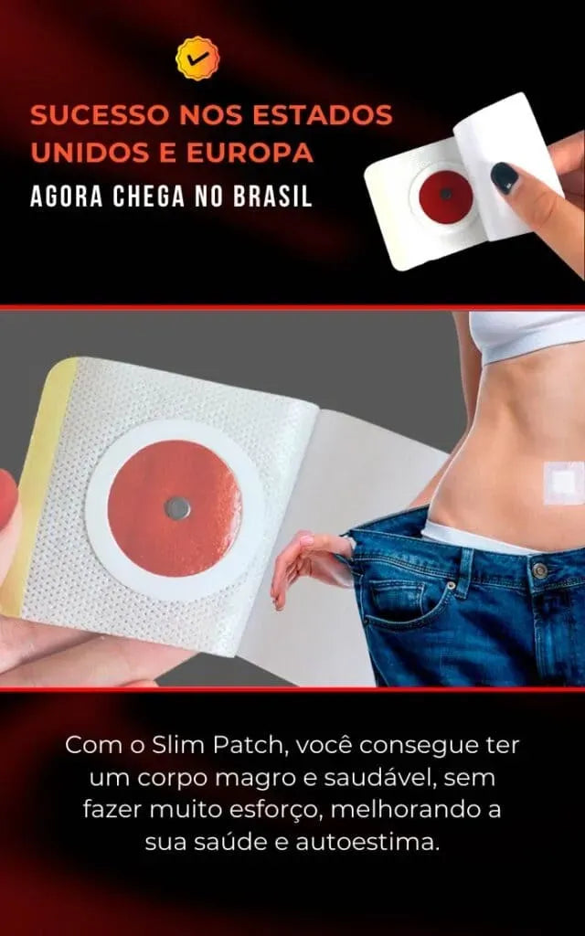 Adesivo Abdominal redução de medidas emagrecimento emagrecer redução e modelagem slimpatch adesivo emagrecedor