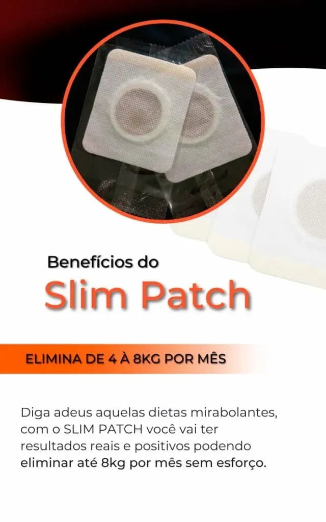 Adesivo Abdominal redução de medidas emagrecimento emagrecer redução e modelagem slimpatch adesivo emagrecedor