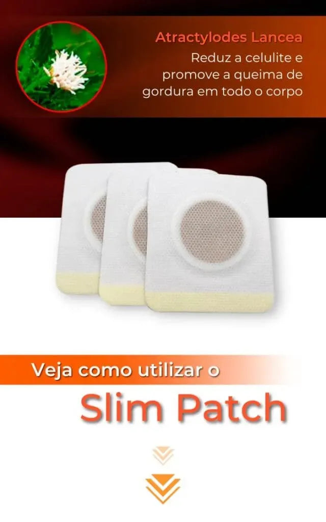 Adesivo Abdominal redução de medidas emagrecimento emagrecer redução e modelagem slimpatch adesivo emagrecedor