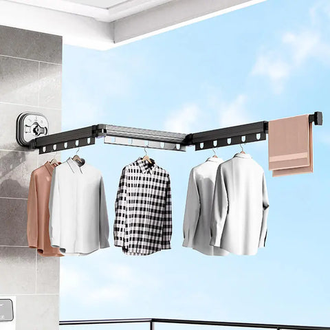 Varal Sem Perfuração Extensível Dobrável